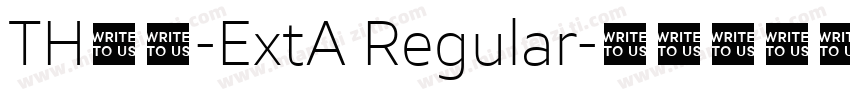 TH黑體-ExtA Regular字体转换